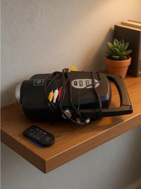 Sharper Image Portable Black Projector with Remote